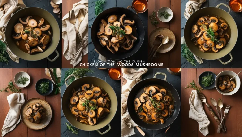 Slow-Cooking Chicken of the Woods Mushrooms A Step-by-Step